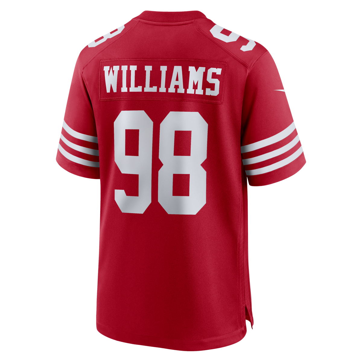 San Francisco 49ers Mykel Williams Scarlet Game Player Jersey