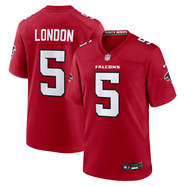 Atlanta Falcons Drake London Nike Red Game Jersey