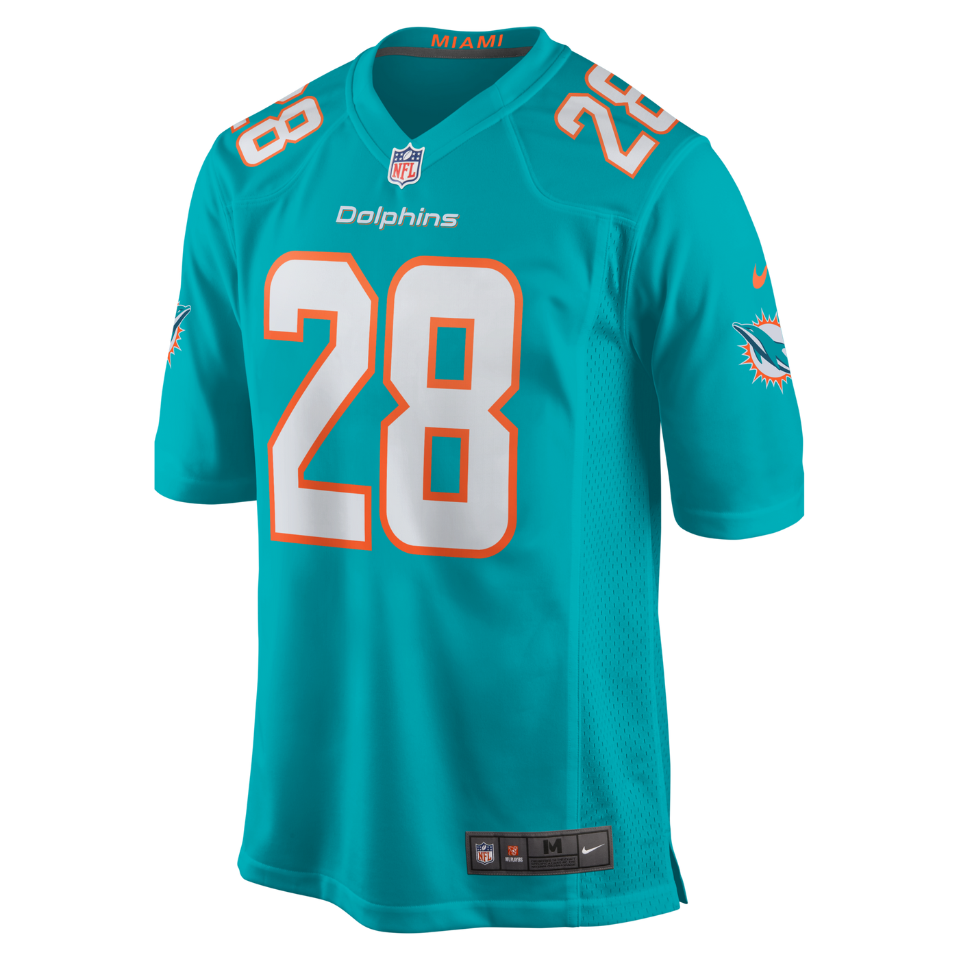 Miami Dolphins Devon Achane Nike Aqua Player Game Jersey