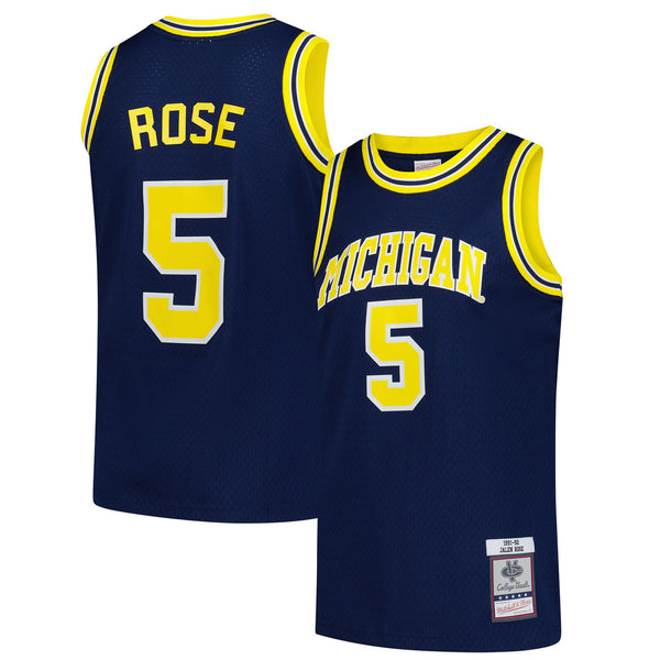 Mitchell & Ness Jalen Rose Navy Michigan Wolverines 1991/92 Swingman Jersey