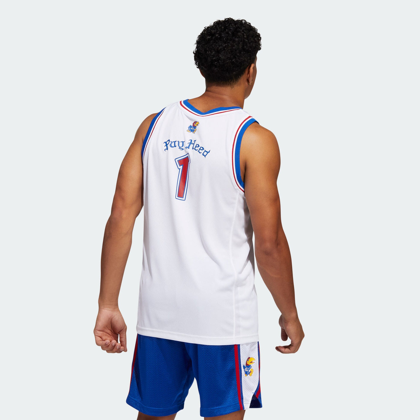 adidas #1 White Kansas Jayhawks Alternate Swingman Jersey