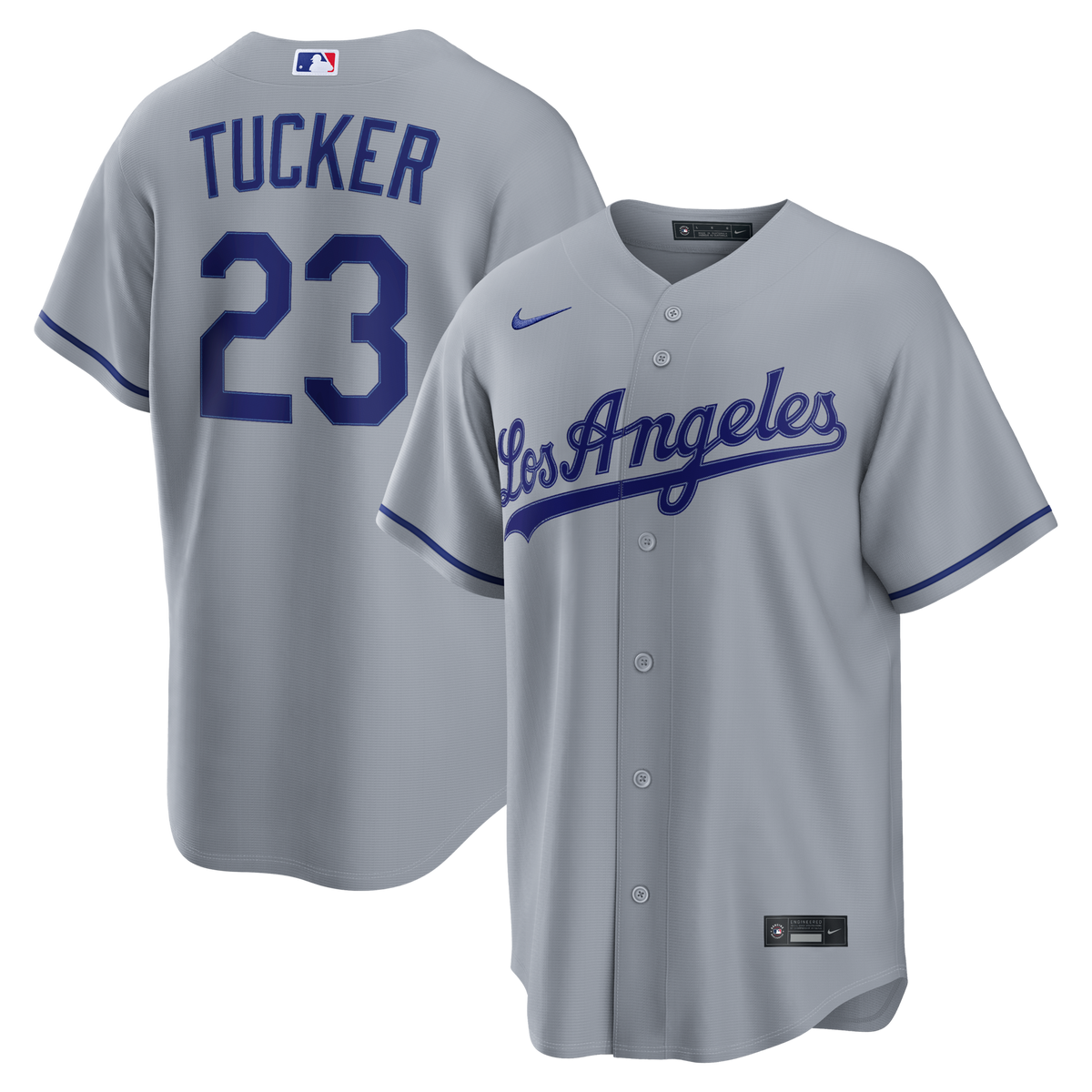 Los Angeles Dodgers Kyle Tucker Gray Road Replica Jersey