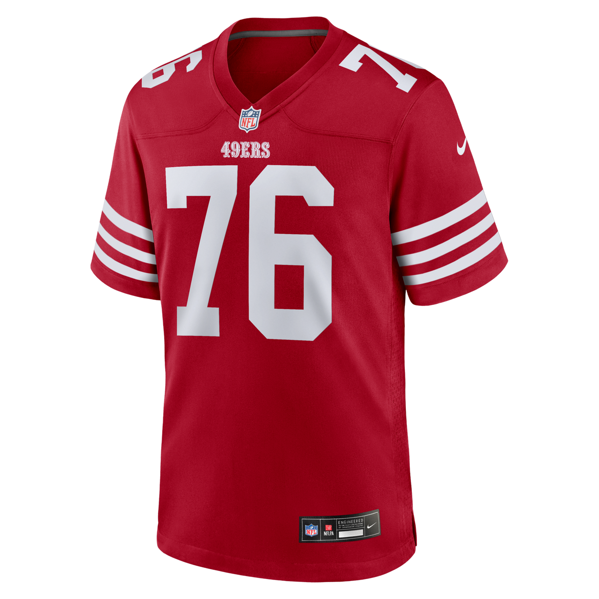 San Francisco 49ers Vederian Lowe Scarlet Team Game Jersey