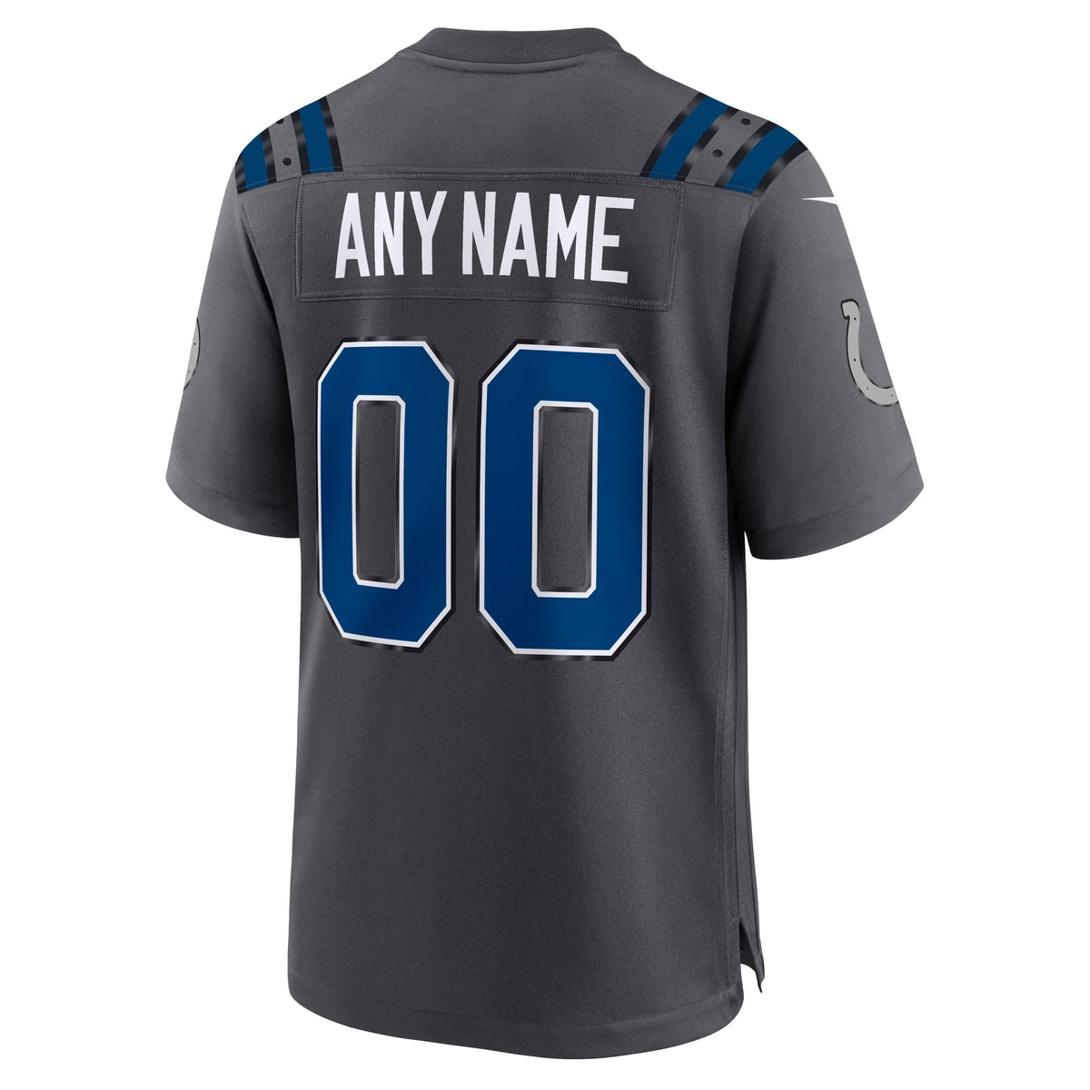 Indianapolis Colts Nike Anthracite 2026 Rivalries Collection Game Custom Jersey