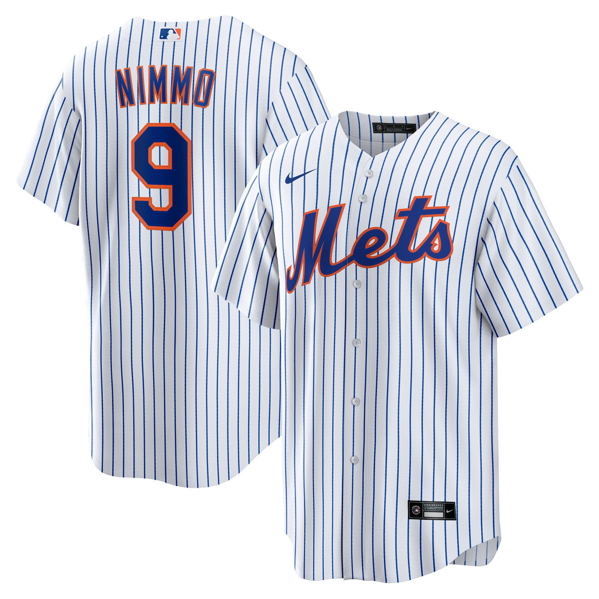 New York Mets Brandon Nimmo White Home Replica Jersey
