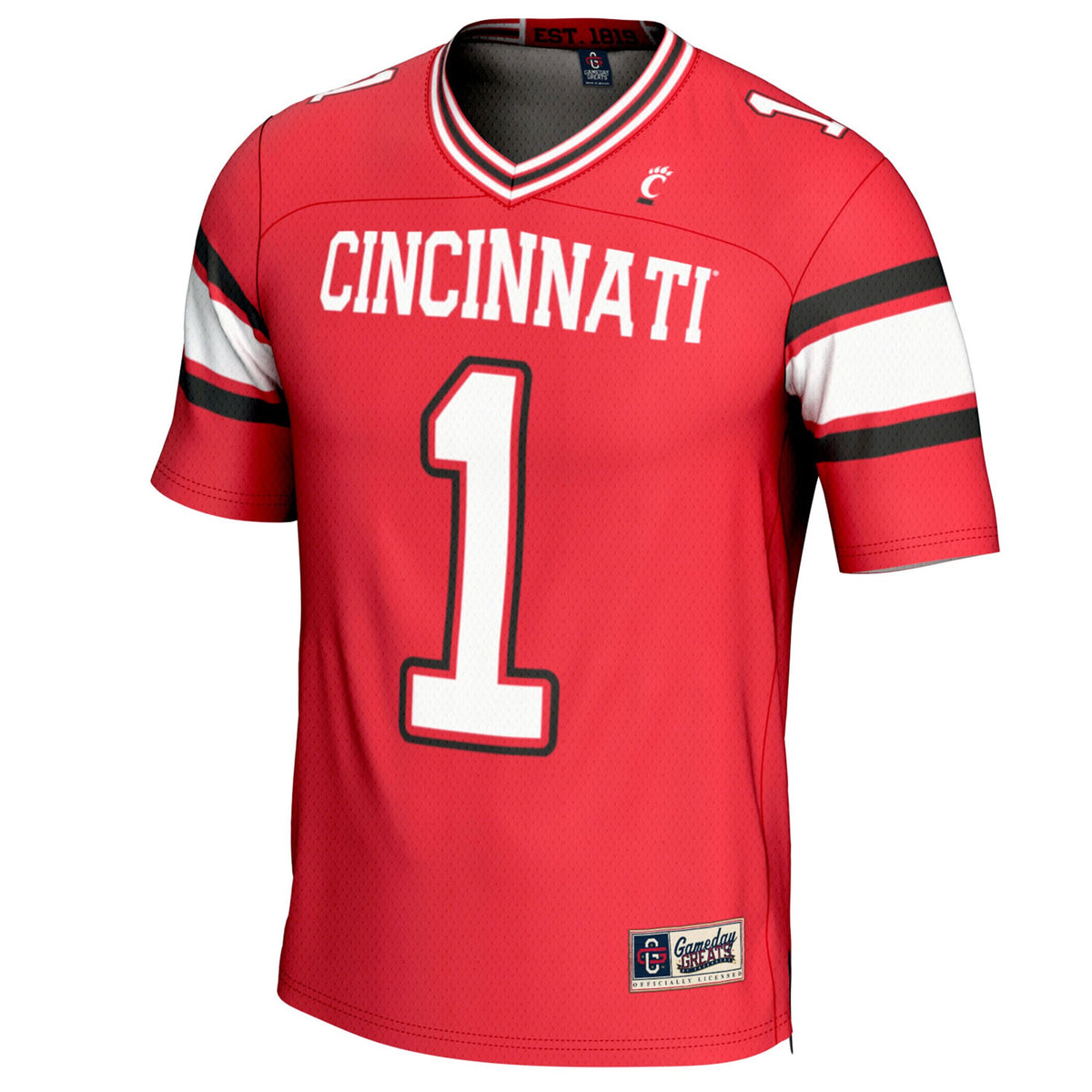 #1 Cincinnati Bearcats GameDay Greats Lightweight Football Fashion Jersey - Red