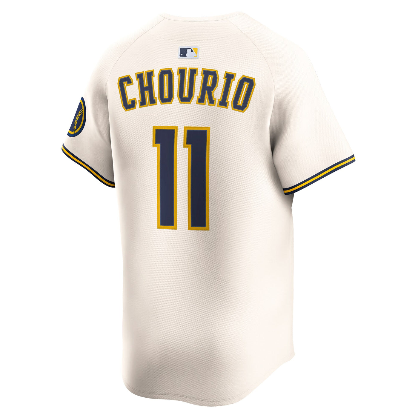 Milwaukee Brewers Jackson Chourio Nike Cream Home Limited Jersey