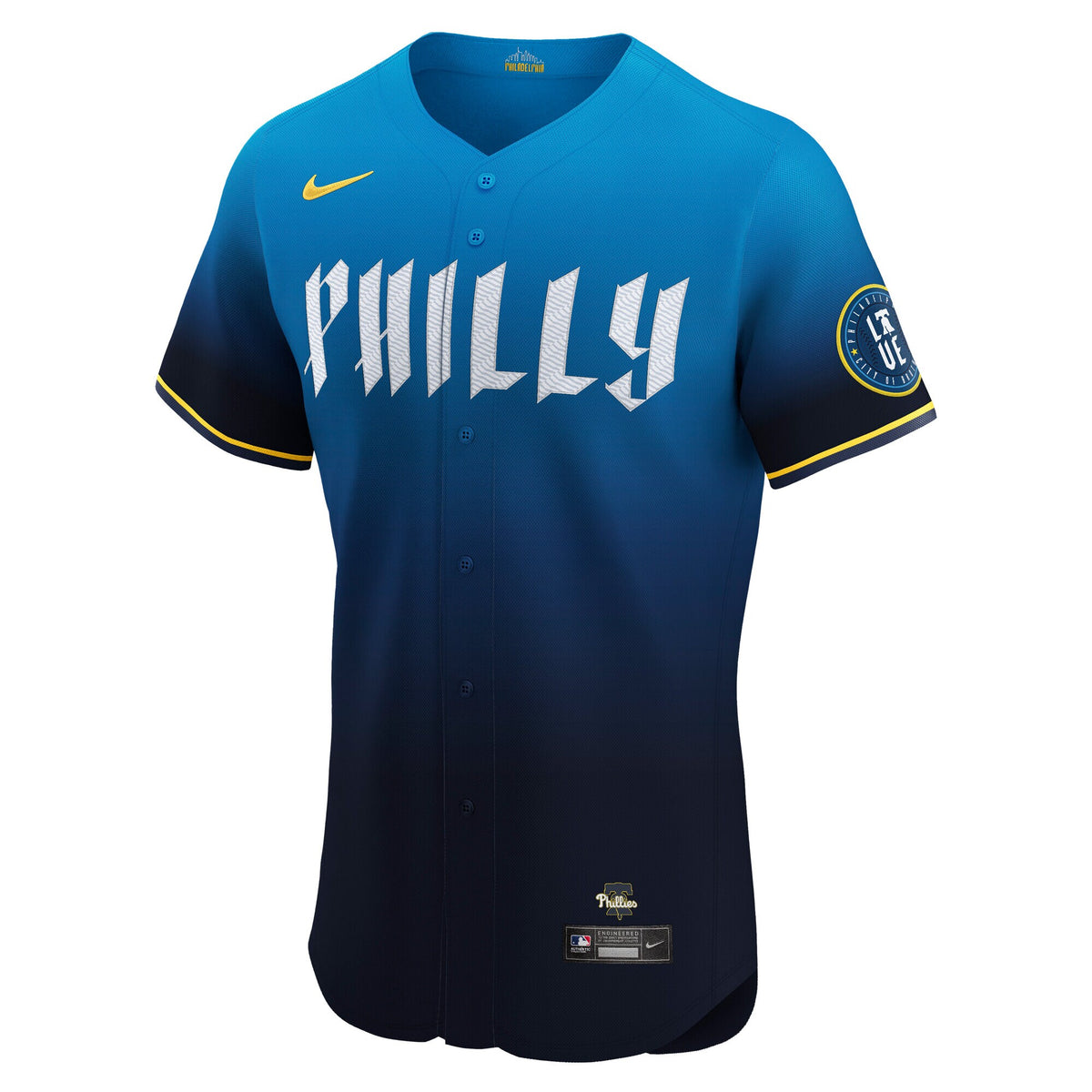Philadelphia Phillies Bryce Harper Navy City Connect Elite Jersey