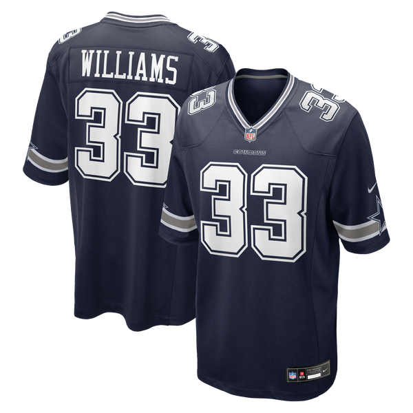 Dallas Cowboys Javonte Williams Nike Navy Team Game Jersey