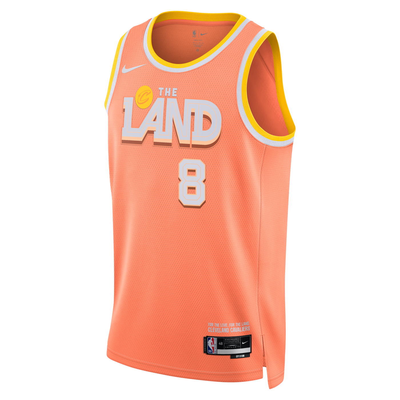Nike Cleveland Cavaliers 2025/26 City Edition Swingman Jersey - Orange - Dennis Schröder
