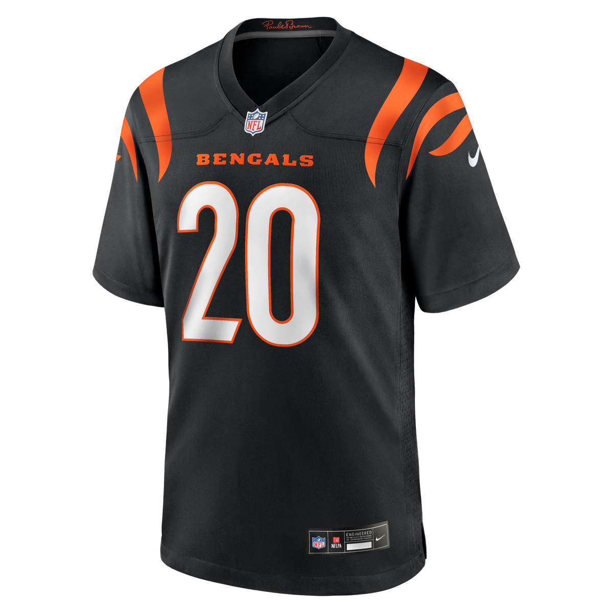 Cincinnati Bengals Lemar Parrish Black Team Retired Game Jersey
