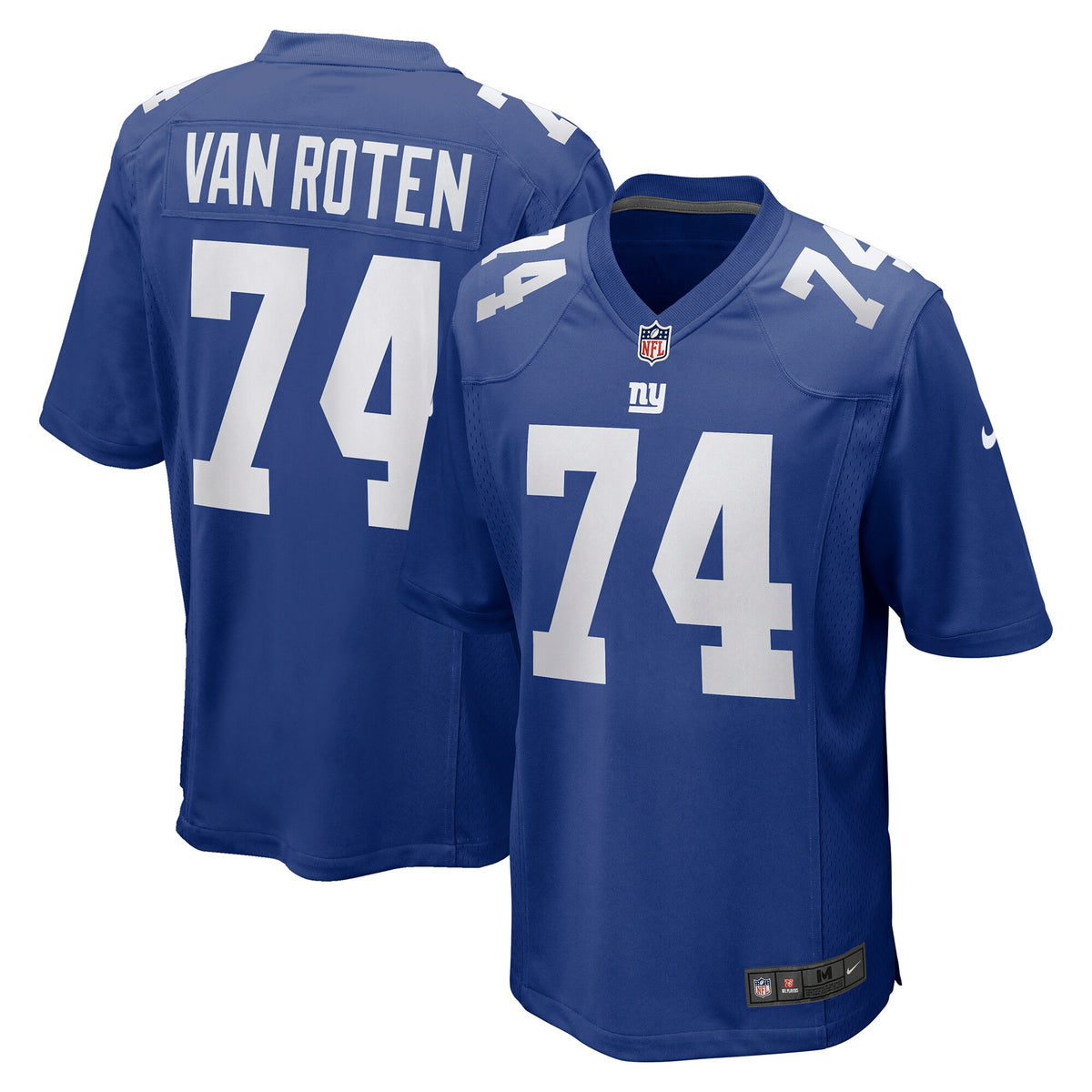 New York Giants Greg Van Roten Royal Team Game Jersey