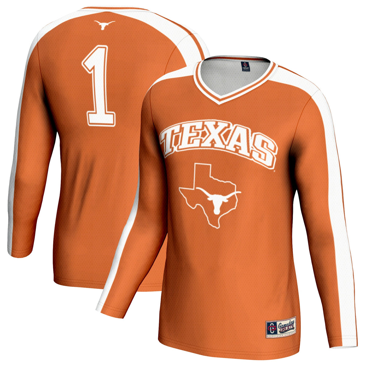 Texas Longhorns GameDay Greats #1 Lightweight Volleyball Fashion Jersey - Burnt Orange