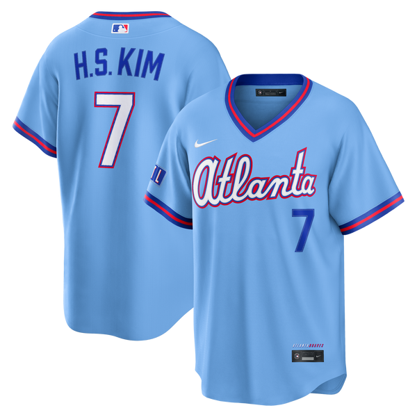 Atlanta Braves Ha-Seong Kim Nike Powder Blue 2026 City Connect Stadium Jersey
