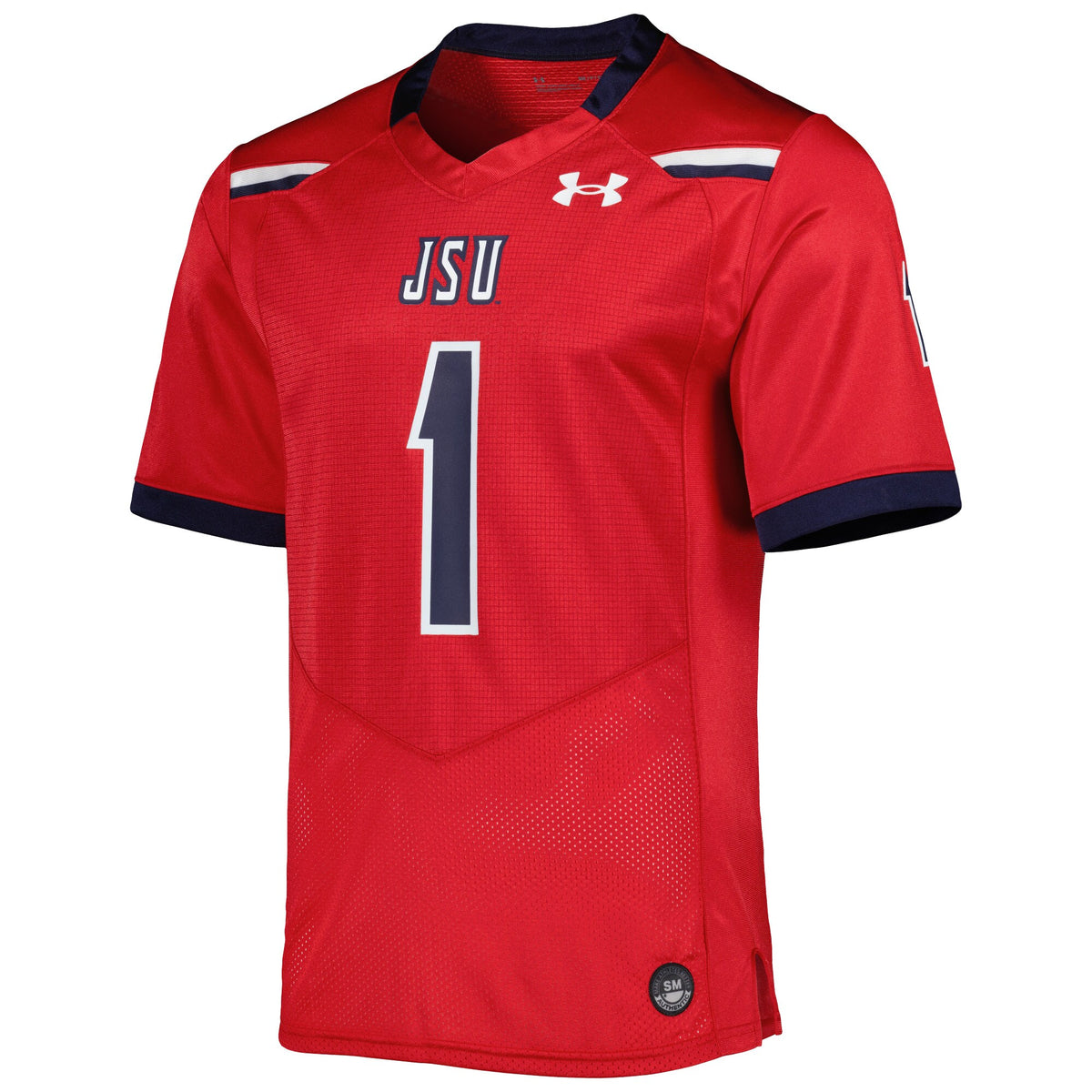 #1 Jackson State Tigers Under Armour Team Wordmark Replica Football Jersey - Red