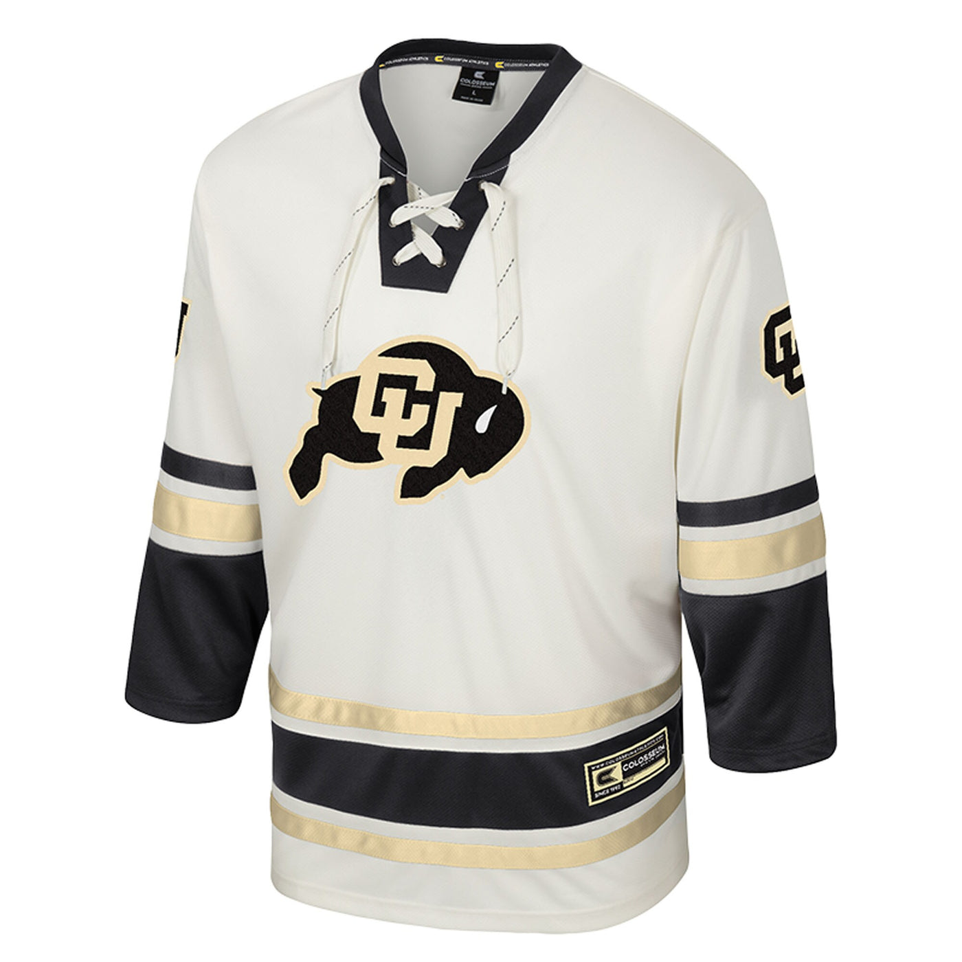 Colosseum Cream Colorado Buffaloes Puck Proud Fashion Hockey Jersey