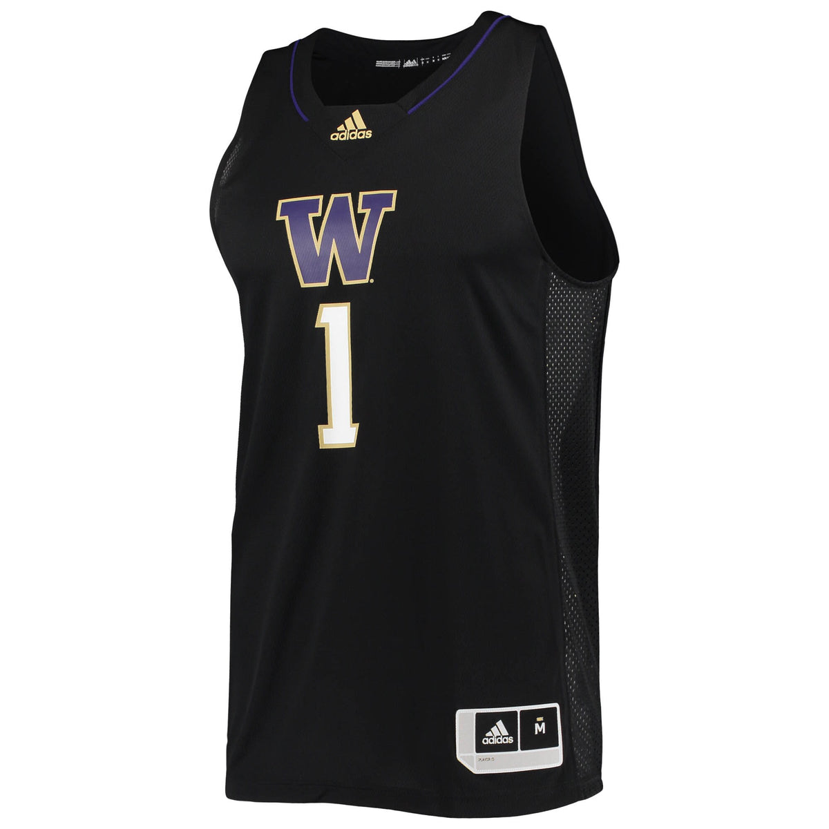 #1 Washington Huskies Swingman Basketball Jersey - Black