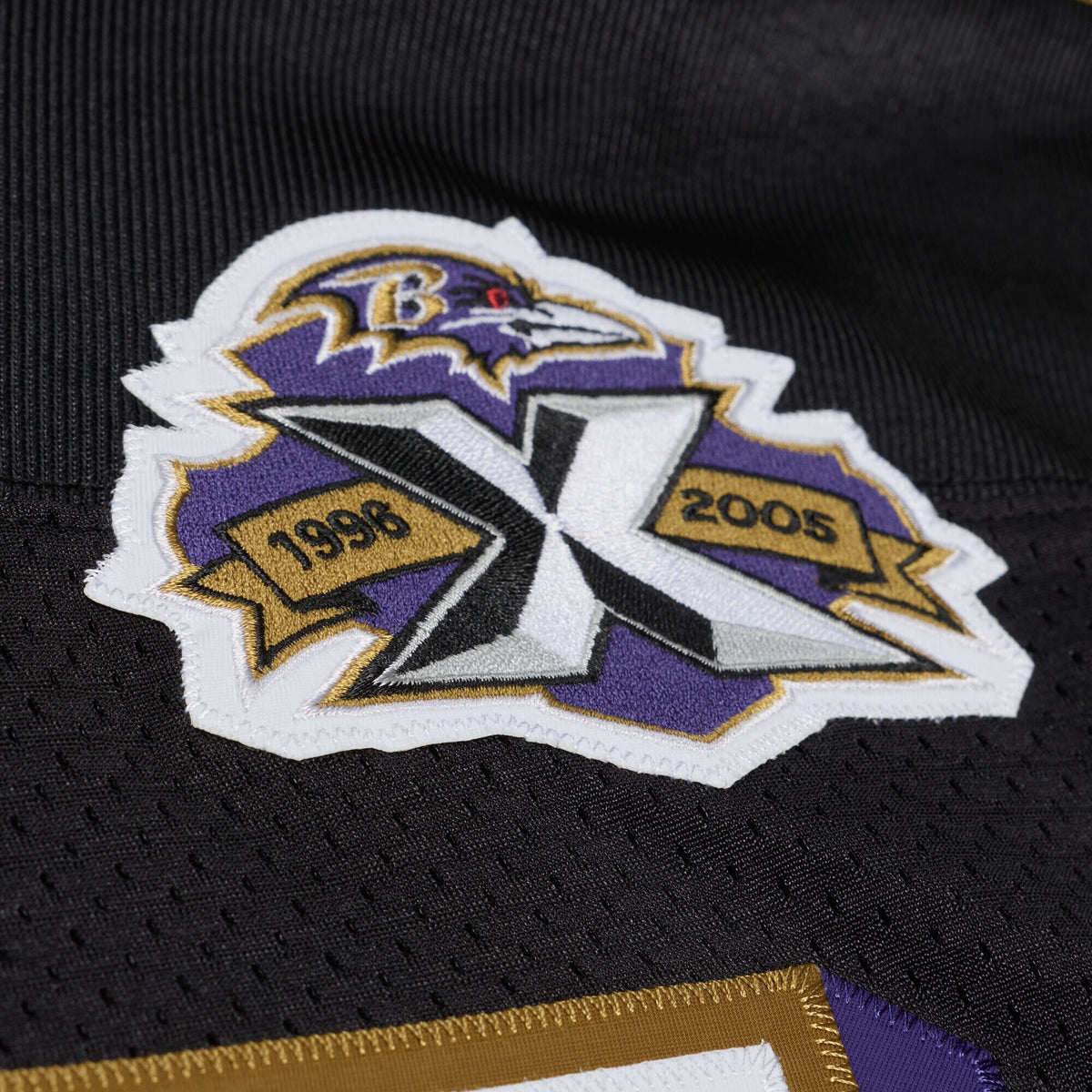 Baltimore Ravens Deion Sanders Mitchell & Ness Black 2005 Authentic Throwback Jersey