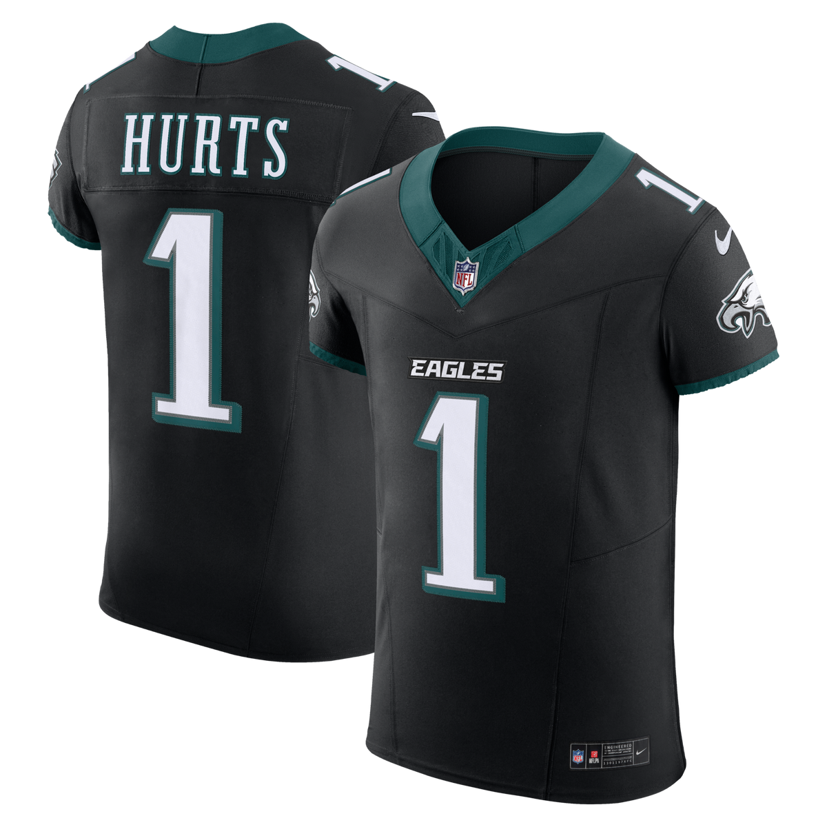 Philadelphia Eagles Jalen Hurts Black Alternate Vapor F.U.S.E. Elite Jersey