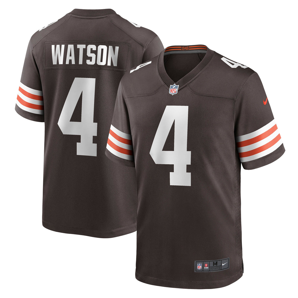 Cleveland Browns Deshaun Watson Brown Game Jersey