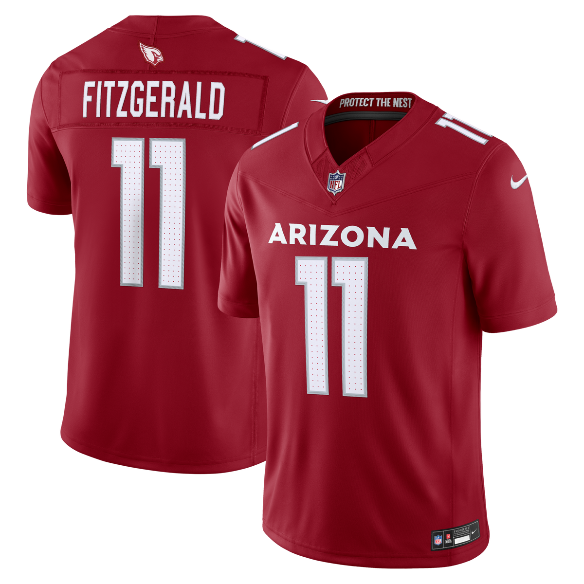 Arizona Cardinals Larry Fitzgerald Cardinal Vapor F.U.S.E. Stitched Retired Limited Jersey
