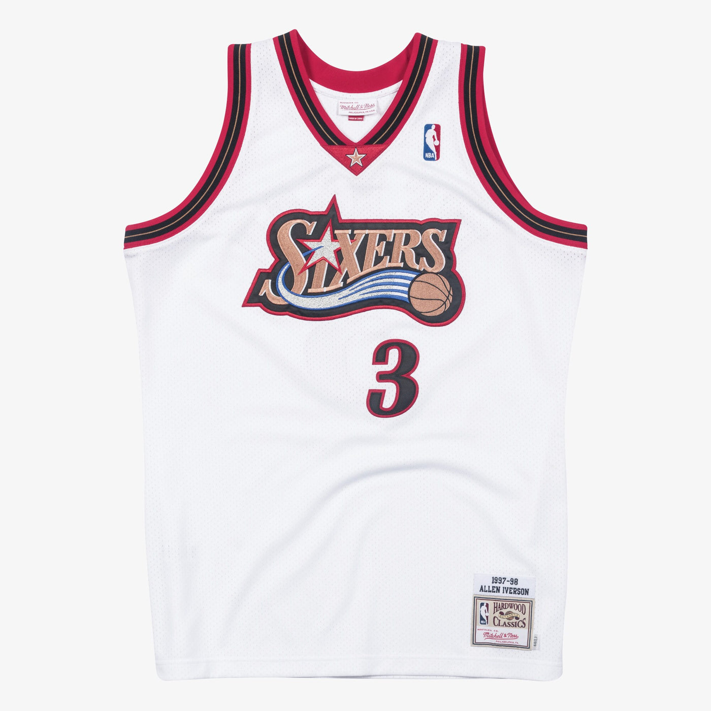 Philadelphia 76ers Mitchell & Ness Allen Iverson 1997 Authentic Jersey - White
