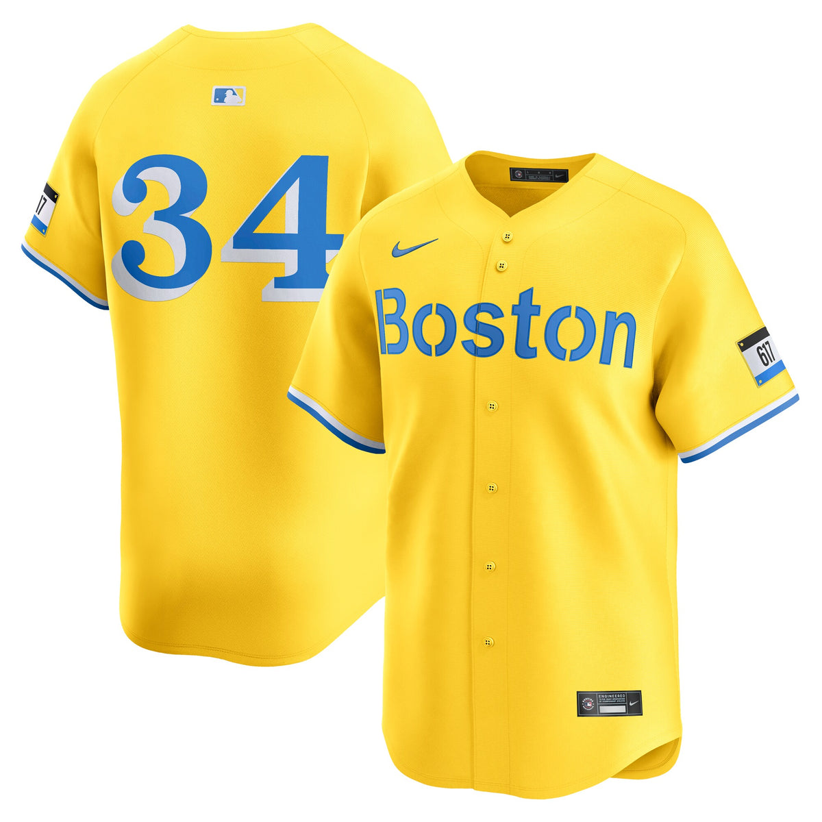 Boston Red Sox David Ortiz Gold City Connect Retired Player Jersey