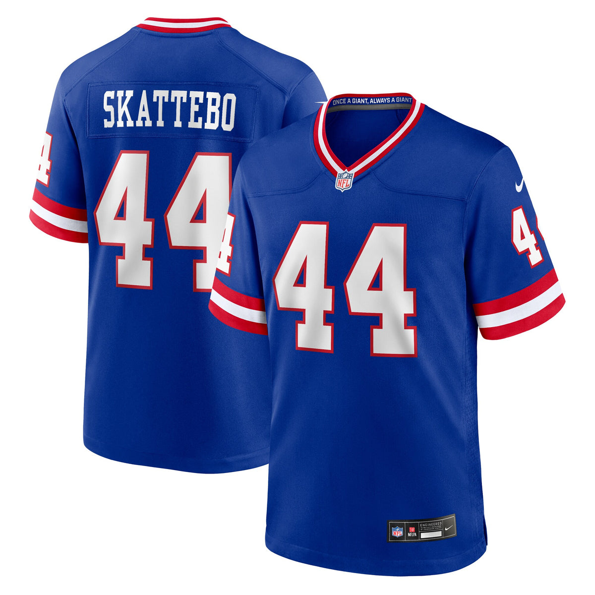 New York Giants Cam Skattebo Royal Alternate 2 Legacy Game Jersey