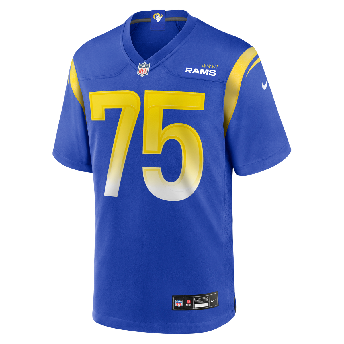 Los Angeles Rams Deacon Jones Royal Game Retired Player Jersey