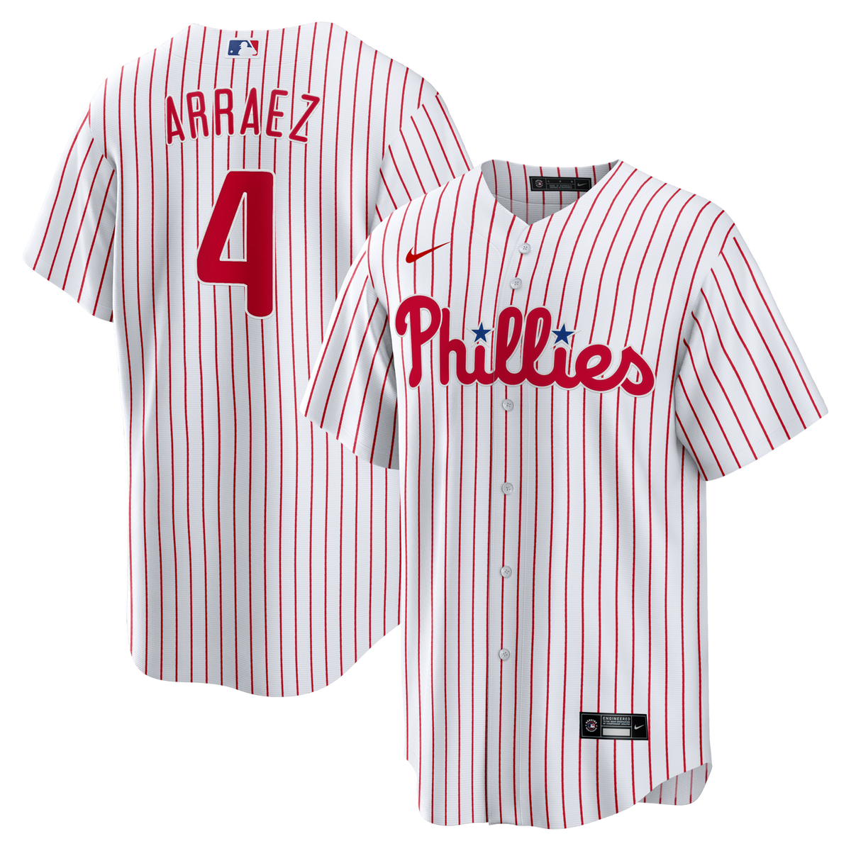 Philadelphia Phillies Luis Arraez White Home Replica Jersey