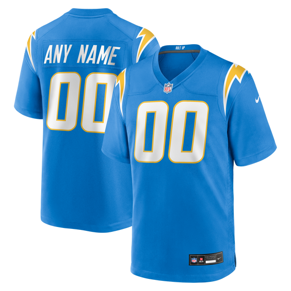 Los Angeles Chargers Nike Powder Blue Custom Game Jersey