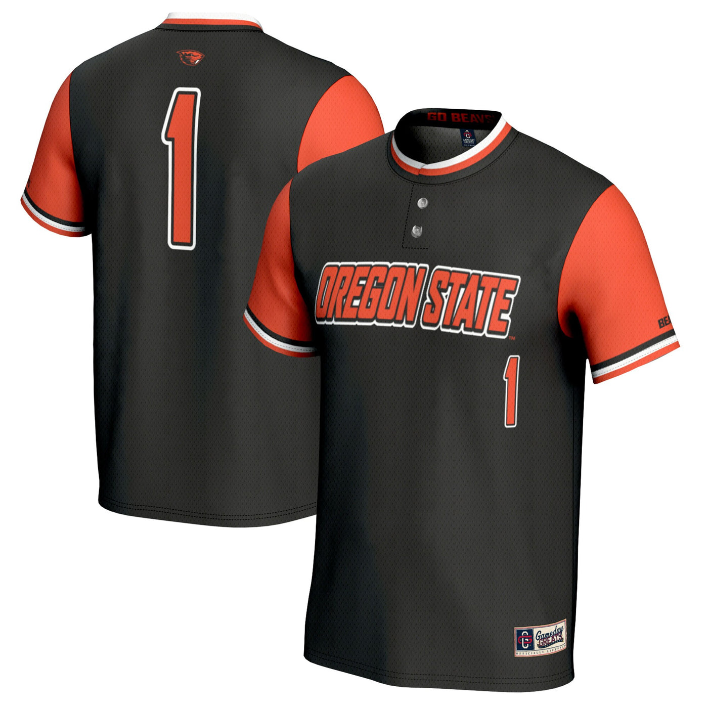 GameDay Greats #1 Black Oregon State Beavers Softball Fashion Jersey