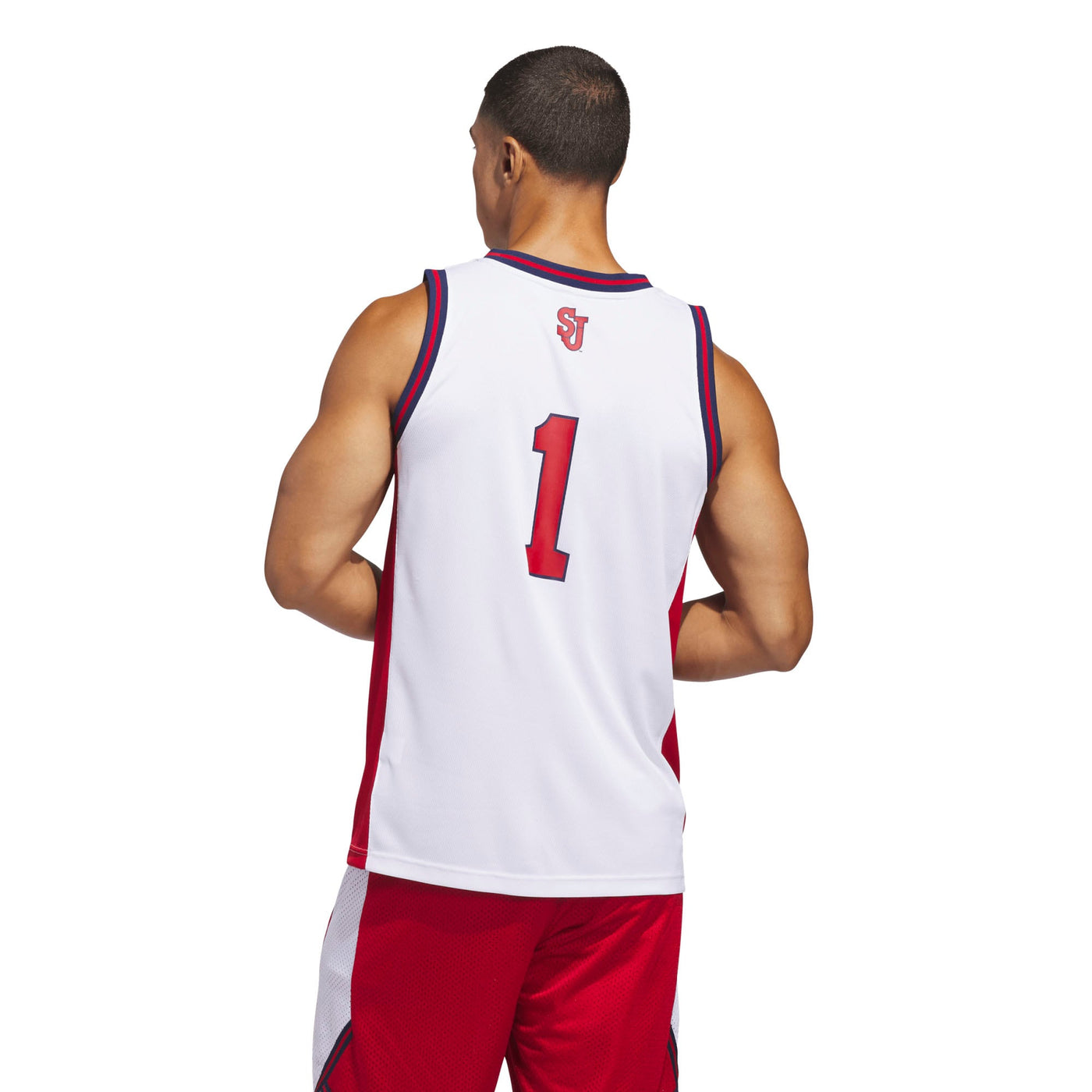 adidas White St. John's Red Storm Home Replica Basketball Jersey