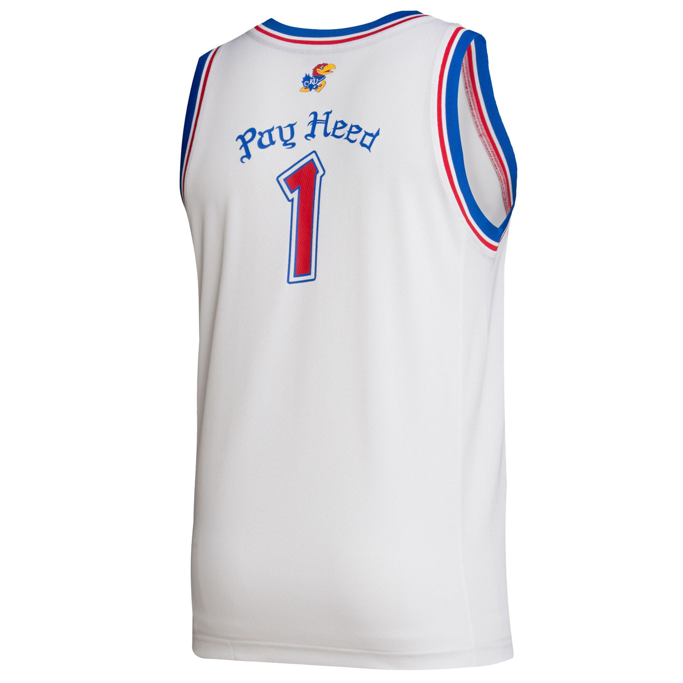 adidas #1 White Kansas Jayhawks Alternate Swingman Jersey