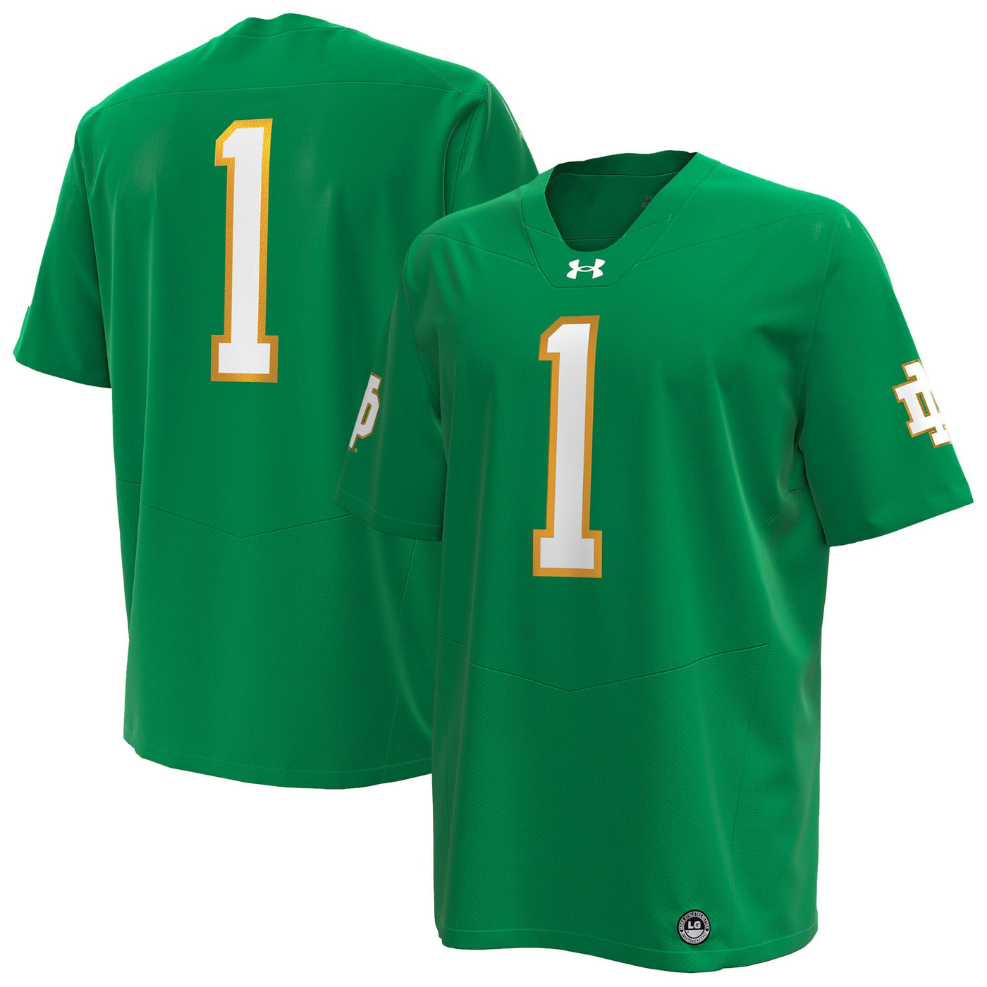 Under Armour Kelly Green Notre Dame Fighting Irish Premier Football Jersey