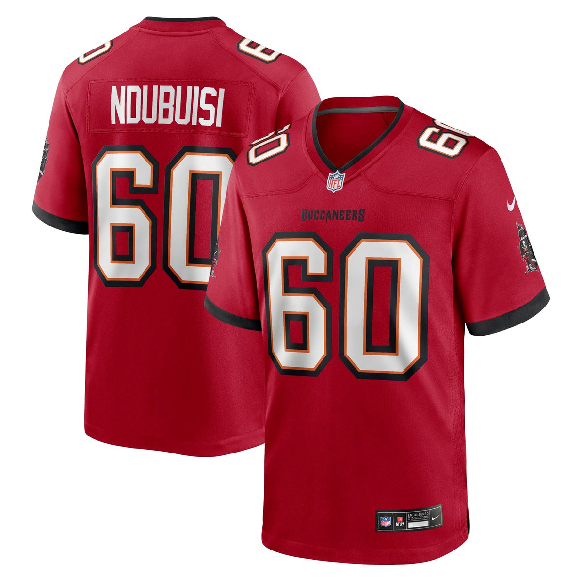 Tampa Bay Buccaneers Haggai Ndubuisi Red Team Game Jersey