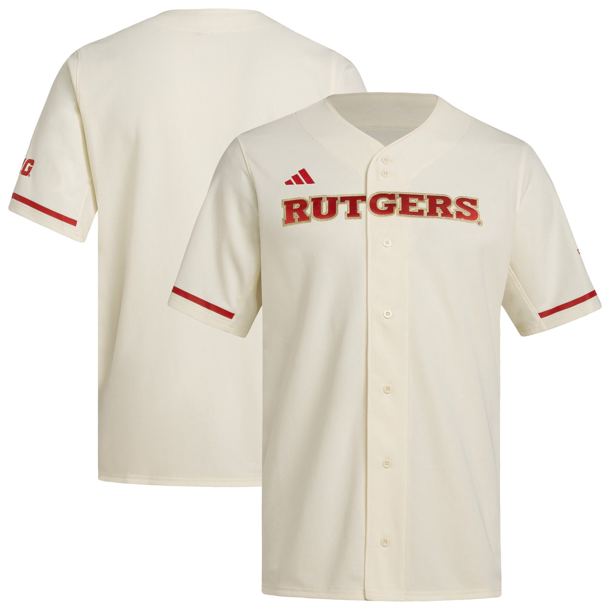 Rutgers Scarlet Knights Replica Baseball Jersey - Cream