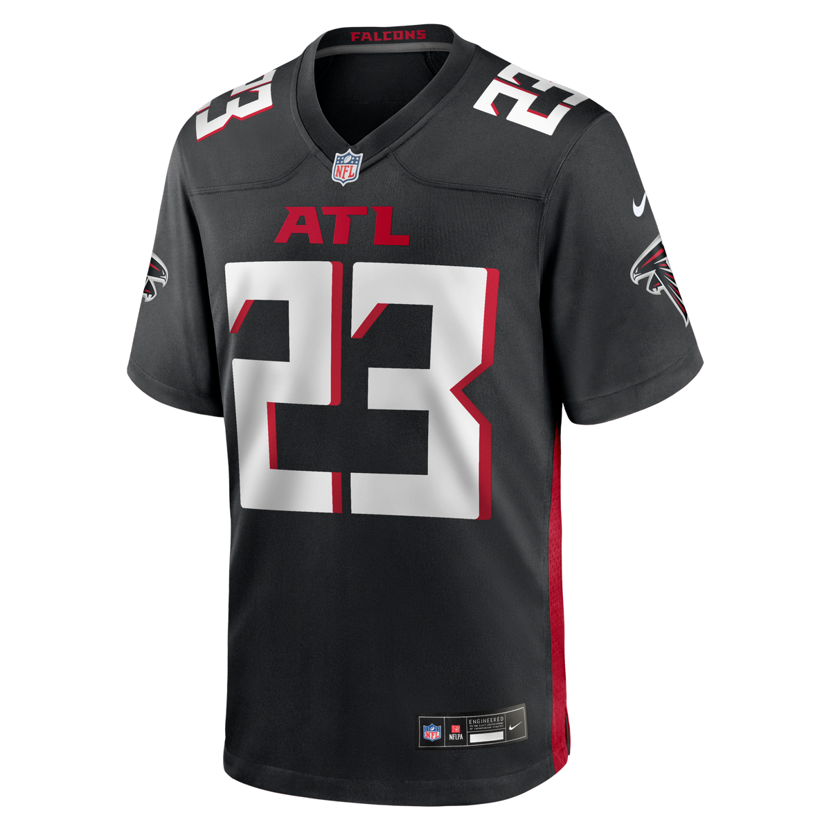 Atlanta Falcons DeMarcco Hellams Black Team Game Jersey