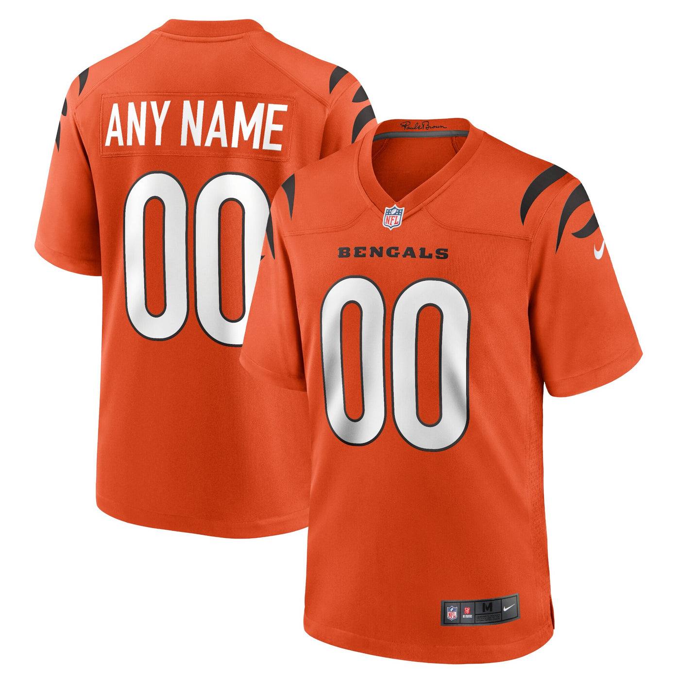 Cincinnati Bengals Nike Orange Alternate Game Custom Jersey