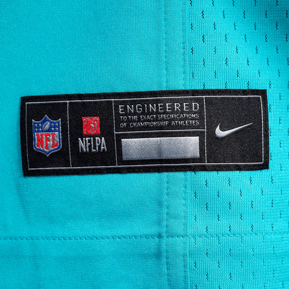 Miami Dolphins Number 1 Groom Aqua Game Jersey