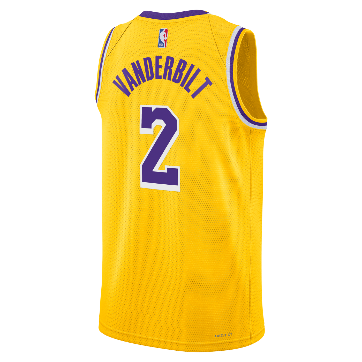 Los Angeles Lakers Nike Icon Edition Swingman Jersey - Gold - Jarred Vanderbilt