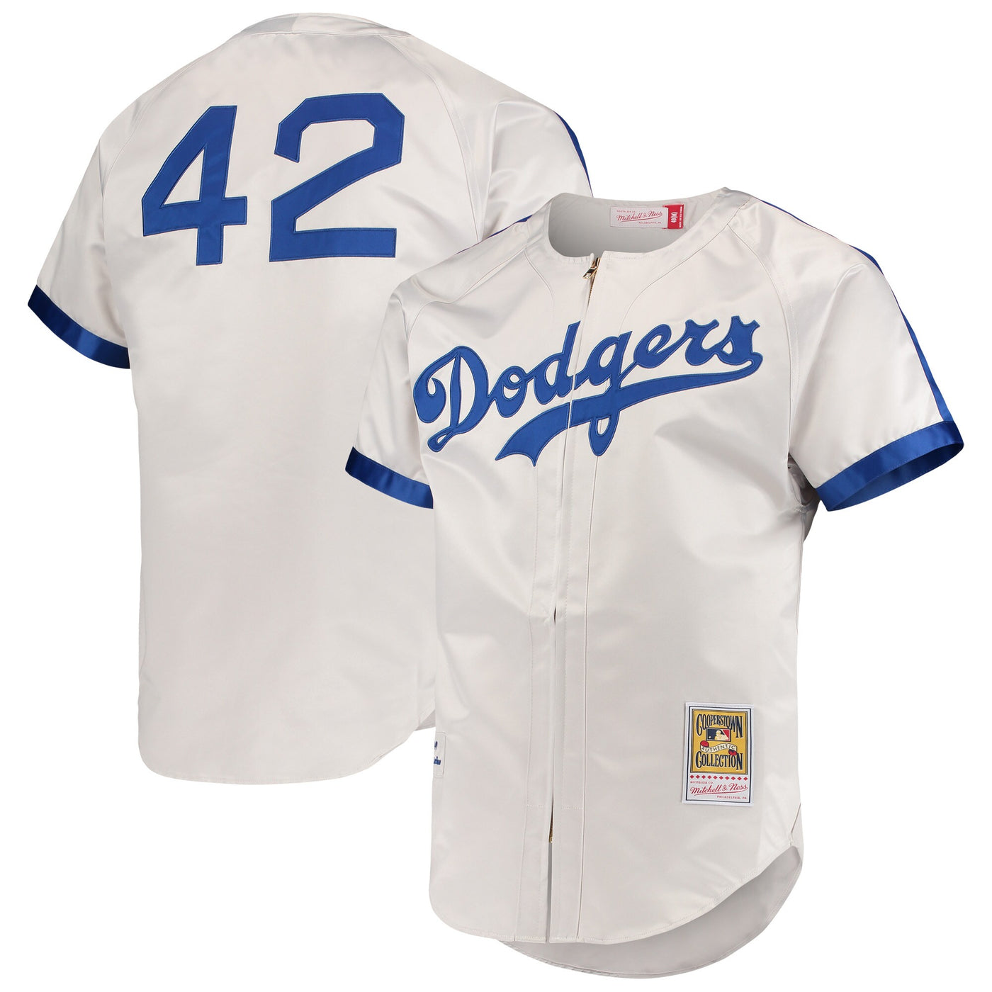 Brooklyn Dodgers Jackie Robinson Mitchell & Ness Gray Cooperstown Collection Authentic Jersey