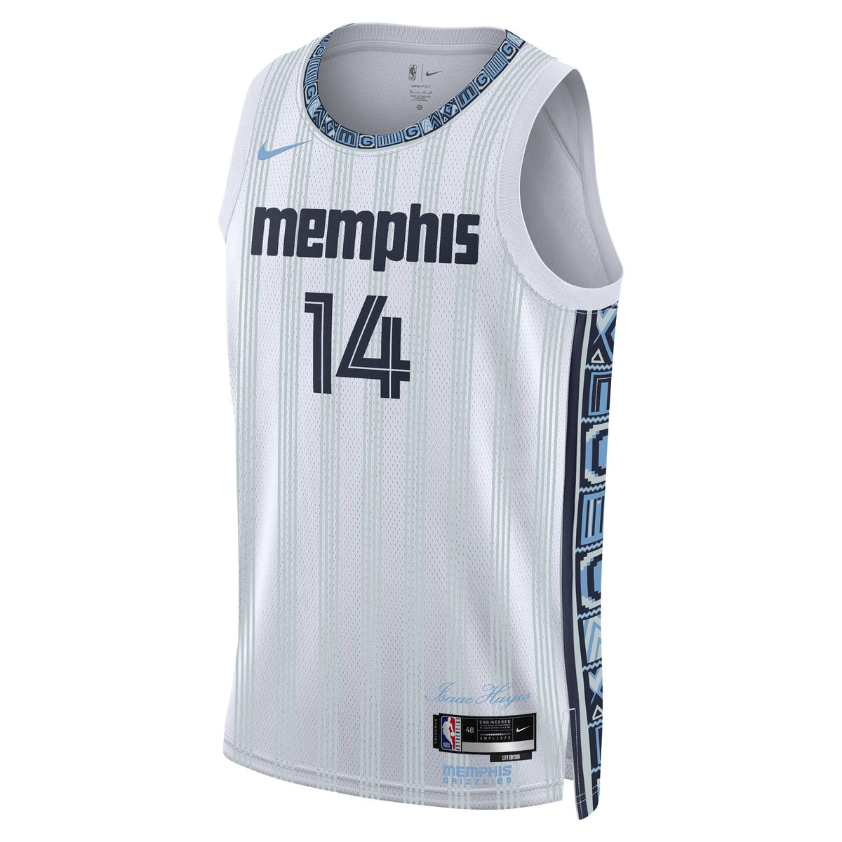 Memphis Grizzlies 2025/26 City Edition Swingman Jersey - Gray - Zach Edey -