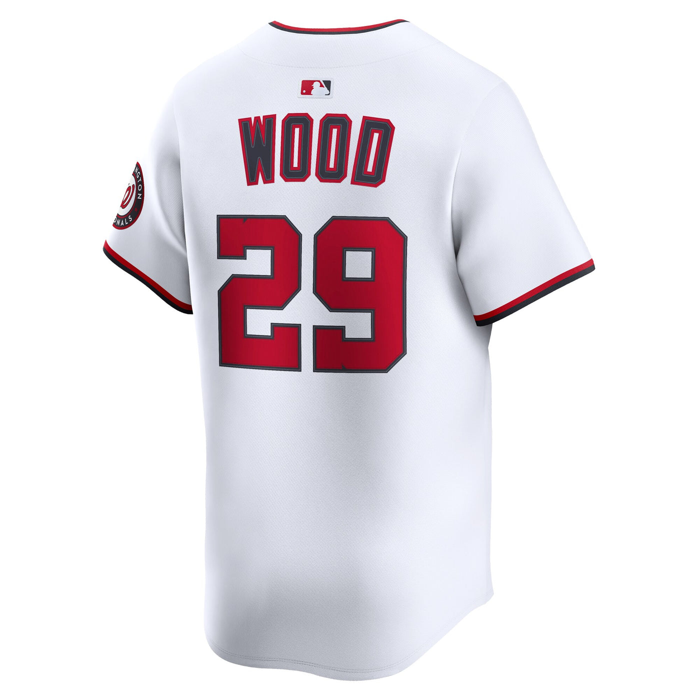 Washington Nationals James Wood Nike White Home Limited Jersey