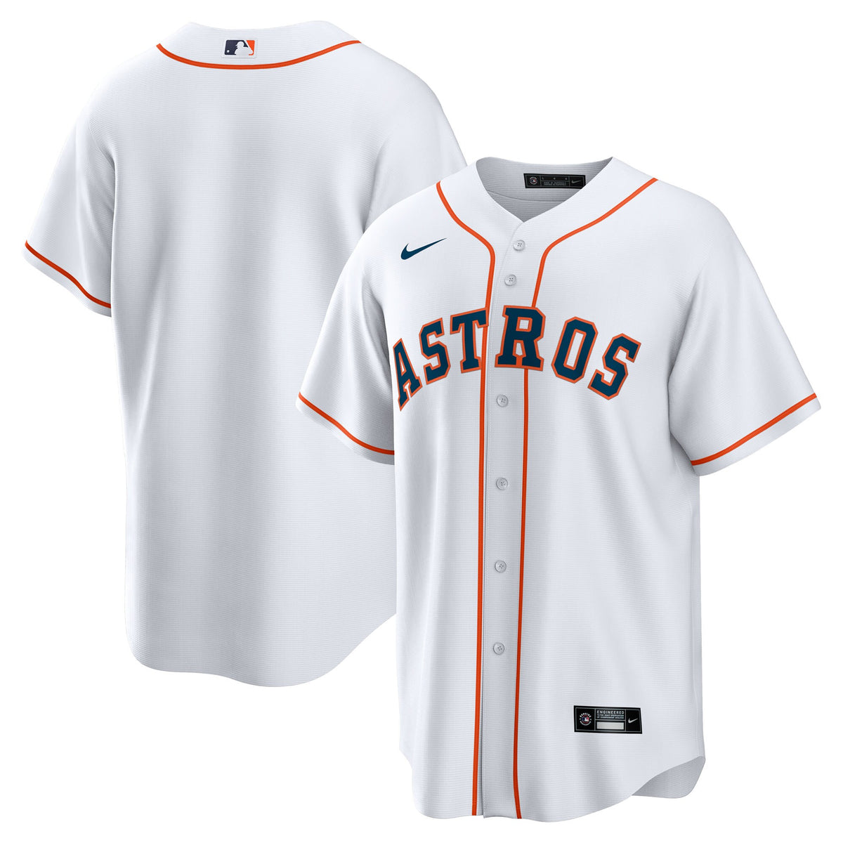 Houston Astros White Home Big & Tall Replica Jersey