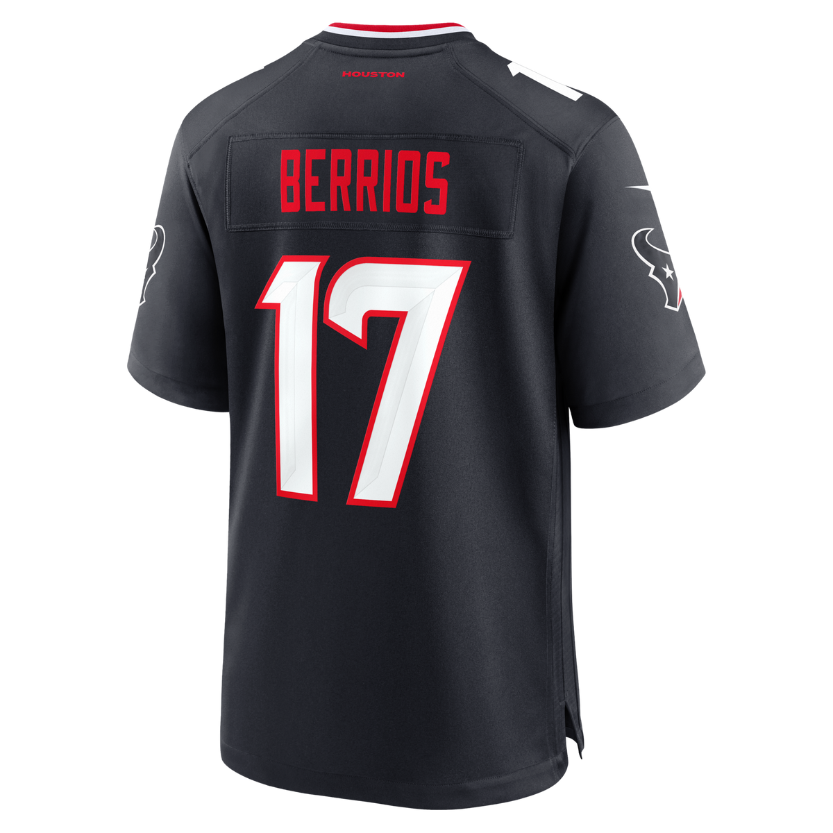 Houston Texans Braxton Berrios Navy Team Game Jersey