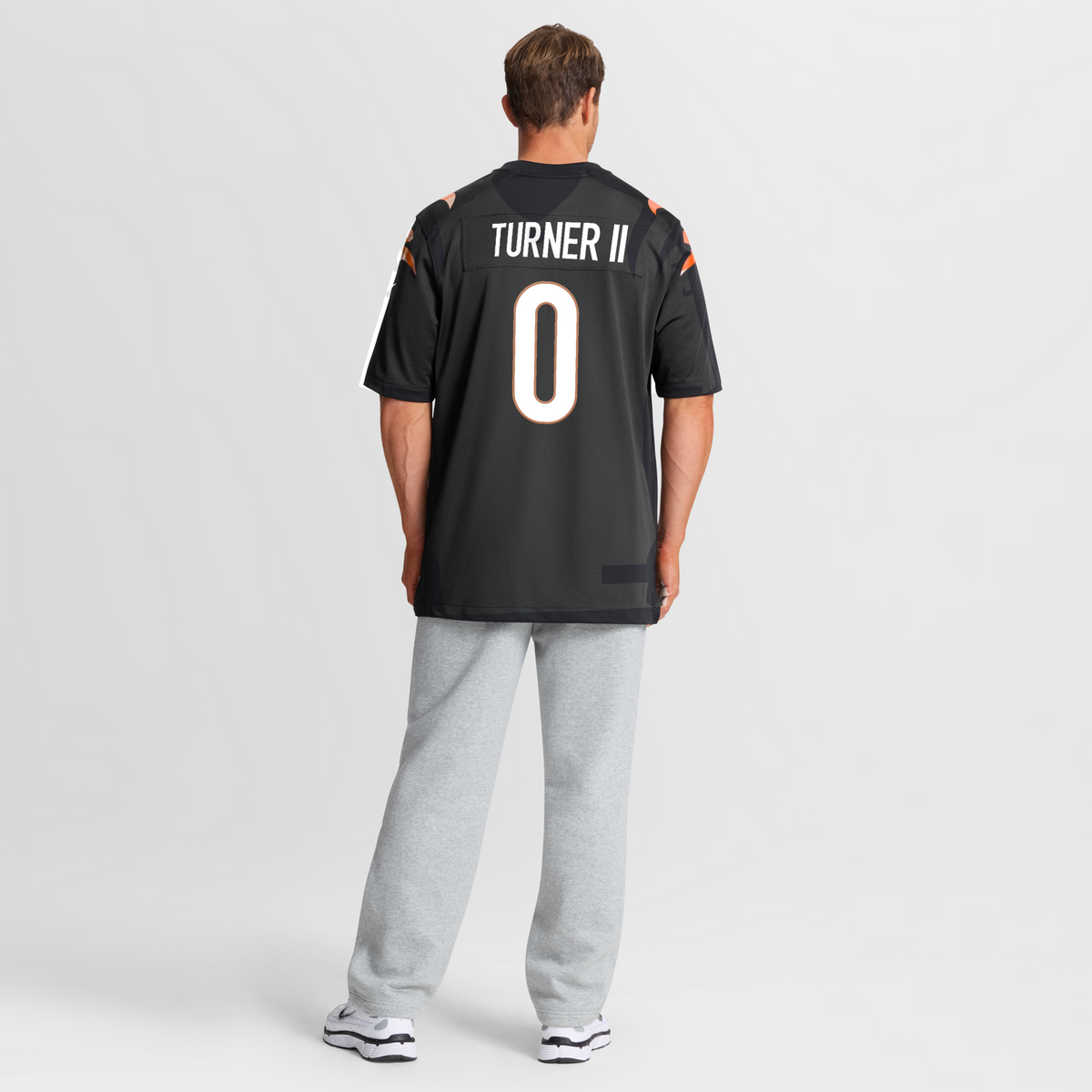 Cincinnati Bengals DJ Turner II Black Team Game Jersey
