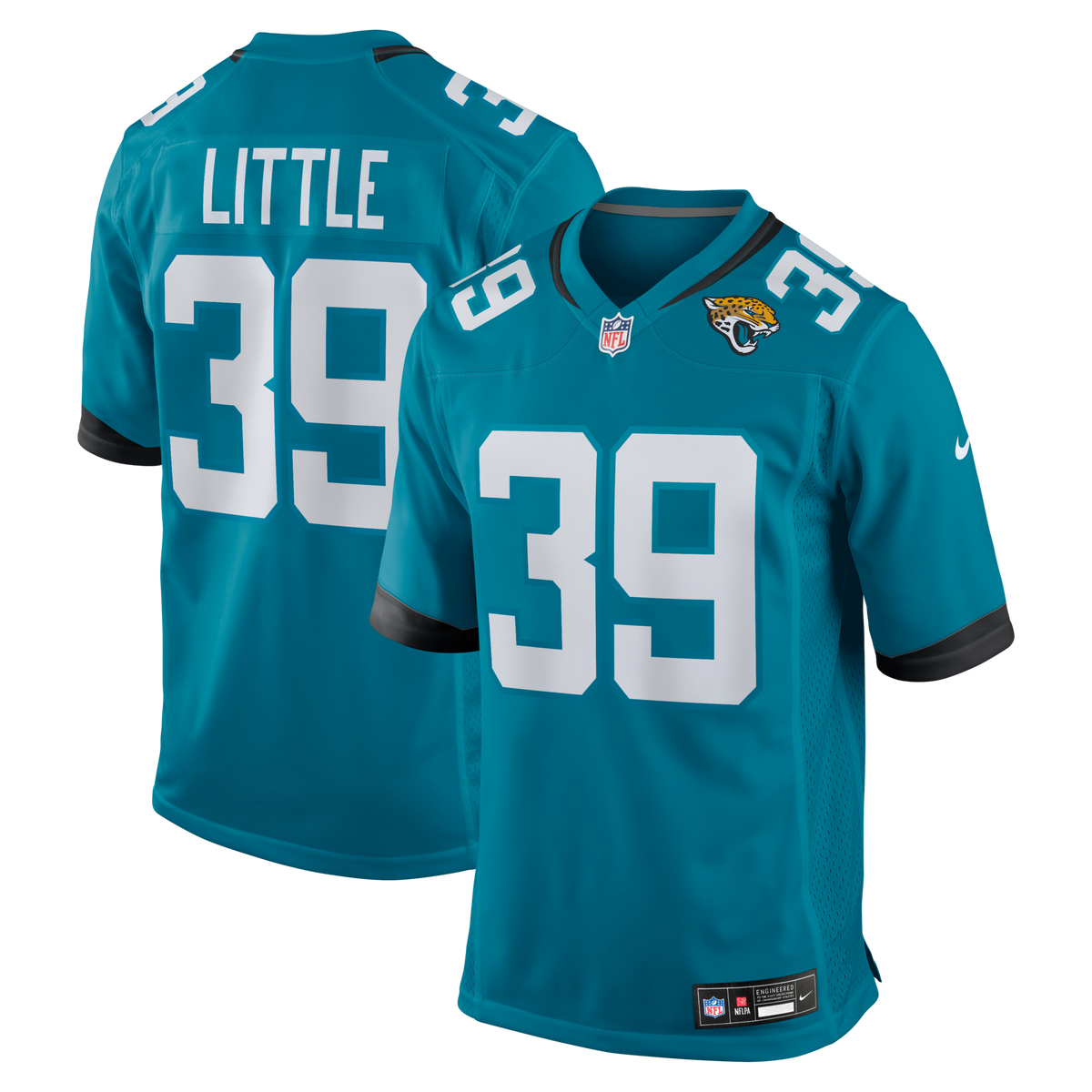 Jacksonville Jaguars Cam Little Teal Team Game Jersey
