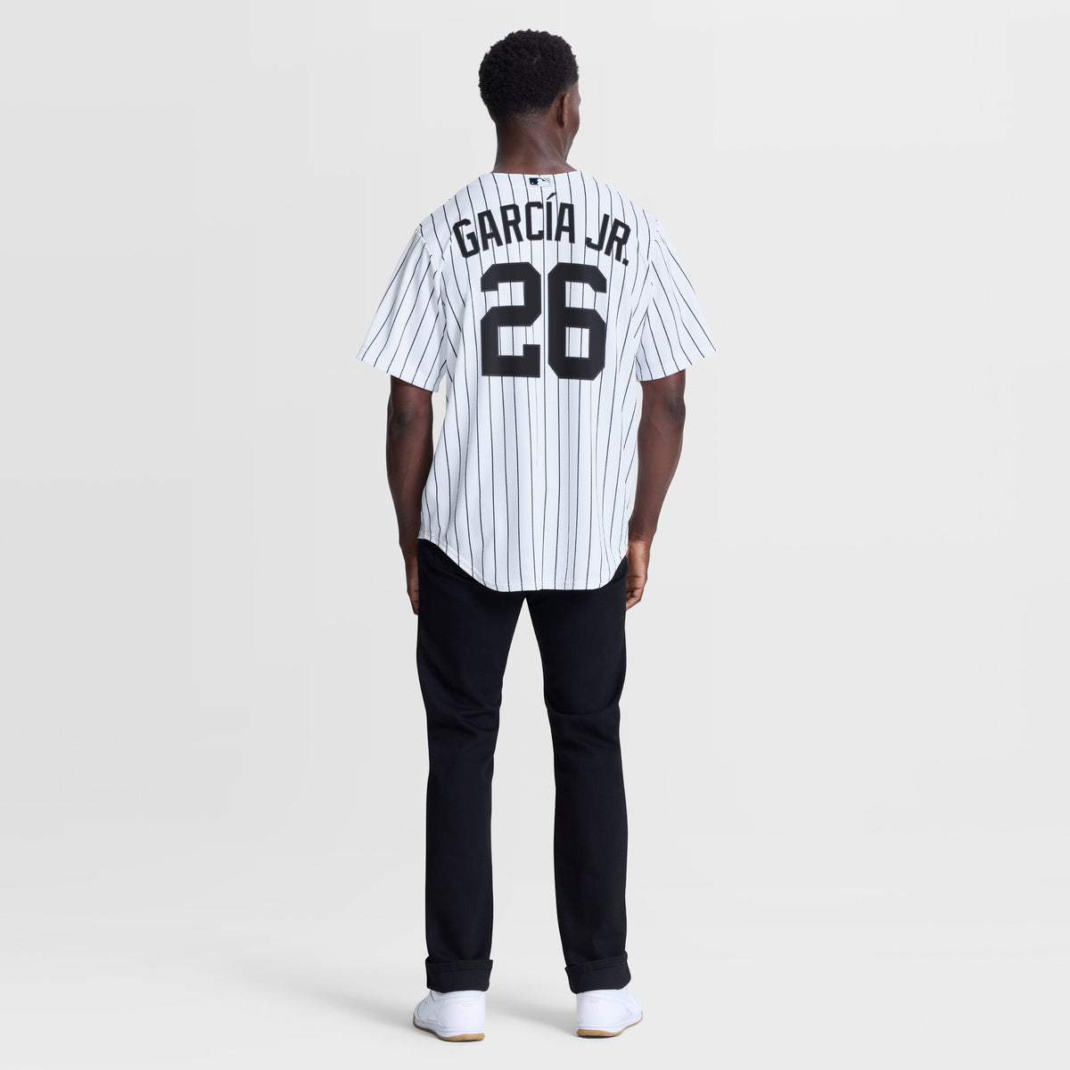 New York Yankees Luis García Jr. White Home Replica Jersey