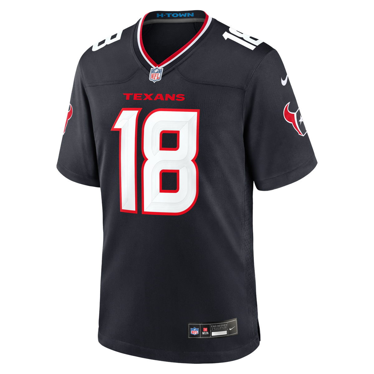 Houston Texans Graham Mertz Navy Team Game Jersey